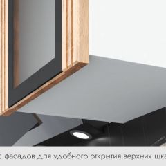 БЬЯНКА Кухонный гарнитур 1,6 белый/лиственница охотская/смоки софт в Набережных Челнах - naberezhnye-chelny.mebel24.online | фото 4