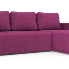 Диван угловой Алиса 3 Shaggy FUCHSIA - TEOS BLACK в Набережных Челнах - naberezhnye-chelny.mebel24.online | фото