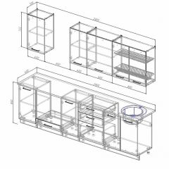 Кухонный гарнитур Лофт 2800 (Стол. 26мм) в Набережных Челнах - naberezhnye-chelny.mebel24.online | фото 2