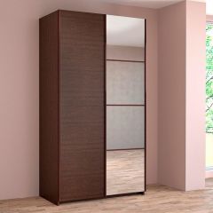ИННЭС-5 Шкаф-купе 2-х дв. 1400 (1дв. Ф1 - венге, 1дв. Ф2 - зеркало) в Набережных Челнах - naberezhnye-chelny.mebel24.online | фото