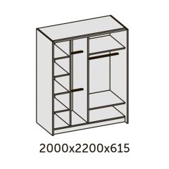 ИННЭС-5 Шкаф-купе 2-х дв. 2000 (2дв. Ф1 - венге) в Набережных Челнах - naberezhnye-chelny.mebel24.online | фото 3