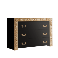 Комод Тиффани Premium черная/золото (ТФКМ-1(П) в Набережных Челнах - naberezhnye-chelny.mebel24.online | фото
