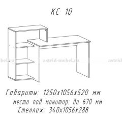 Компьютерный стол №10 (Анкор белый) в Набережных Челнах - naberezhnye-chelny.mebel24.online | фото