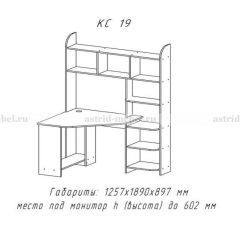 Компьютерный стол №19 (Анкор темный) в Набережных Челнах - naberezhnye-chelny.mebel24.online | фото 3