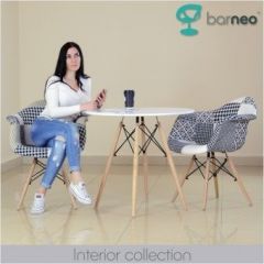 Кресло Barneo N-14 Patchwork черно-белый в Набережных Челнах - naberezhnye-chelny.mebel24.online | фото 3