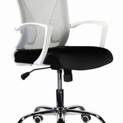 Кресло BRABIX "Wings MG-306" (пластик белый, хром, сетка, серое/черное) 532010 в Набережных Челнах - naberezhnye-chelny.mebel24.online | фото