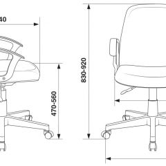 Кресло Бюрократ CH-808-LOW/#B черный 3С11 в Набережных Челнах - naberezhnye-chelny.mebel24.online | фото 4