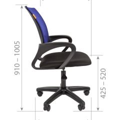 Кресло для оператора CHAIRMAN 696  LT (ткань стандарт 15-21/сетка TW-01) в Набережных Челнах - naberezhnye-chelny.mebel24.online | фото 5
