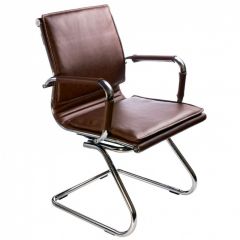 Кресло для посетителя Бюрократ CH-993-Low-V/Brown коричневый в Набережных Челнах - naberezhnye-chelny.mebel24.online | фото