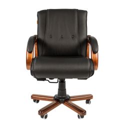 Кресло для руководителя CHAIRMAN  653 М (Кожа) Черное в Набережных Челнах - naberezhnye-chelny.mebel24.online | фото 2