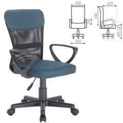 Кресло КОМПАКТНОЕ BRABIX "Jet MG-315" (серо-синее) 531842 в Набережных Челнах - naberezhnye-chelny.mebel24.online | фото 2