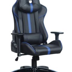 Кресло компьютерное BRABIX "GT Carbon GM-120" (черное/синее) 531930 в Набережных Челнах - naberezhnye-chelny.mebel24.online | фото