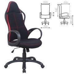 Кресло офисное BRABIX PREMIUM "Force EX-516" (ткань черное/вставки красные) 531571 в Набережных Челнах - naberezhnye-chelny.mebel24.online | фото