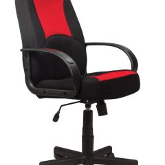 Кресло офисное BRABIX "City EX-512", ткань черная/красная, TW, 531408 в Набережных Челнах - naberezhnye-chelny.mebel24.online | фото
