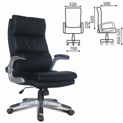 Кресло офисное BRABIX "Fregat EX-510" (рециклированная кожа, черное) 530863 в Набережных Челнах - naberezhnye-chelny.mebel24.online | фото 2