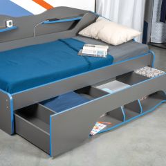 Кровать 11.03 Индиго + орт. основание (900*2000) в Набережных Челнах - naberezhnye-chelny.mebel24.online | фото 2