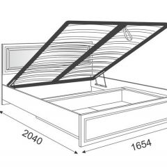 Кровать 1.6 Беатрис М11 с мягкой спинкой и ПМ (Орех гепланкт) в Набережных Челнах - naberezhnye-chelny.mebel24.online | фото 2