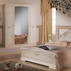 Кровать 2-х спальная 1600*2000, Ирина, изголовье ЛДСП (08.116) *без основания (дерево, беж) в Набережных Челнах - naberezhnye-chelny.mebel24.online | фото 2