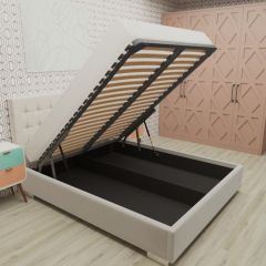 Кровать Брауни интерьерная +основание/ПМ/бельевое дно (120х200) в Набережных Челнах - naberezhnye-chelny.mebel24.online | фото 3