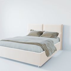Кровать Корсика с ПМ 1600 (экокожа белая) в Набережных Челнах - naberezhnye-chelny.mebel24.online | фото 2