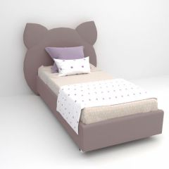 Кровать Котя с ортопедическим основанием 1200 (велюр темно-серый) в Набережных Челнах - naberezhnye-chelny.mebel24.online | фото