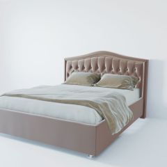 Кровать Нягань с ПМ 1200 (велюр серый) в Набережных Челнах - naberezhnye-chelny.mebel24.online | фото 2