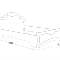 Кровать Ольга-10 МДФ (1600) без основания в Набережных Челнах - naberezhnye-chelny.mebel24.online | фото 2