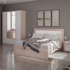 Кровать 1.6 Глэдис М31 с настилом и мягкой частью (ЯШС/Белый) в Набережных Челнах - naberezhnye-chelny.mebel24.online | фото 4