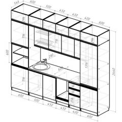 Кухонный гарнитур Адажио люкс 3000 мм в Набережных Челнах - naberezhnye-chelny.mebel24.online | фото 2