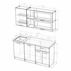 Кухонный гарнитур Лира стандарт 1600 в Набережных Челнах - naberezhnye-chelny.mebel24.online | фото 4