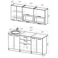 Кухонный гарнитур Паола макси 1800 мм в Набережных Челнах - naberezhnye-chelny.mebel24.online | фото 2