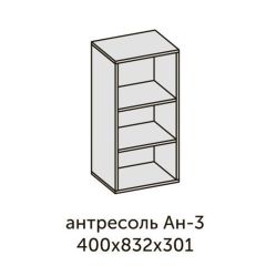 Квадро АН-3 Антресоль (ЛДСП миндаль) в Набережных Челнах - naberezhnye-chelny.mebel24.online | фото 2