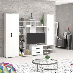 Шкаф Торонто (Белый текстурный) в Набережных Челнах - naberezhnye-chelny.mebel24.online | фото 2