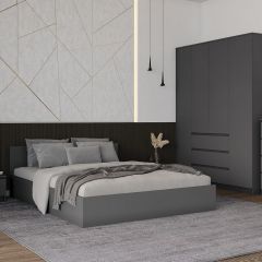 МОРИ КРМ 1600.1/1 Кровать (настил) графит в Набережных Челнах - naberezhnye-chelny.mebel24.online | фото
