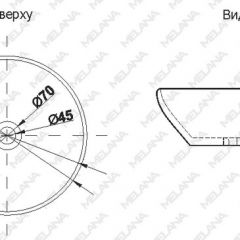 Накладная раковина melana mln-t4022-g28 (золото) в Набережных Челнах - naberezhnye-chelny.mebel24.online | фото 2