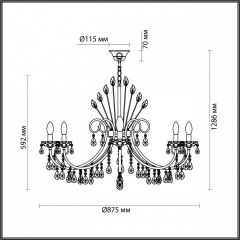 Подвесная люстра Odeon Light Versia 4977/10 в Набережных Челнах - naberezhnye-chelny.mebel24.online | фото 5