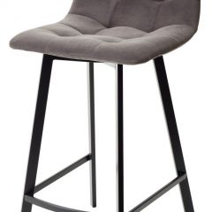 Полубарный стул CHILLI-QB SQUARE графит #14, велюр / черный каркас (H=66cm) М-City в Набережных Челнах - naberezhnye-chelny.mebel24.online | фото