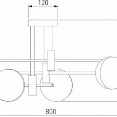 Потолочная люстра Eurosvet Nuvola 70129/6 латунь в Набережных Челнах - naberezhnye-chelny.mebel24.online | фото 4