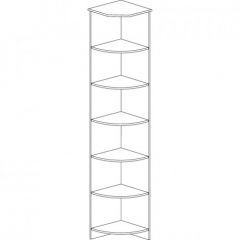 Шкаф угловой открытый №618 Инна Денвер светлый в Набережных Челнах - naberezhnye-chelny.mebel24.online | фото 2