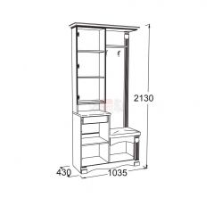 Прихожая Саша - 15 в Набережных Челнах - naberezhnye-chelny.mebel24.online | фото 2