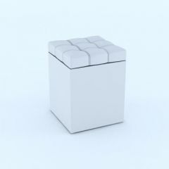 Пуф КВАДРО Белый в Набережных Челнах - naberezhnye-chelny.mebel24.online | фото 2