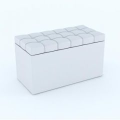 Пуф КВАДРО тип 2 Белый в Набережных Челнах - naberezhnye-chelny.mebel24.online | фото