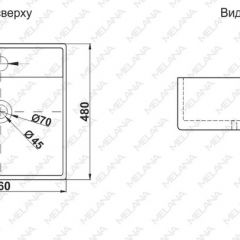 Раковина MELANA MLN-A064 в Набережных Челнах - naberezhnye-chelny.mebel24.online | фото 2