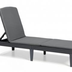 Шезлонг Джайпур с матрасом (Jaipur Sun lounger (with cushion)) графит в Набережных Челнах - naberezhnye-chelny.mebel24.online | фото