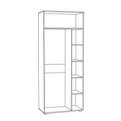 Шкаф для одежды 1751 Бьянка в Набережных Челнах - naberezhnye-chelny.mebel24.online | фото 2