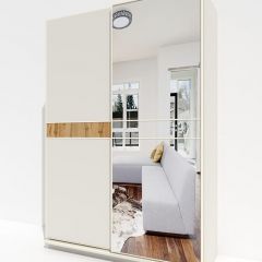 Шкаф-купе 1400 серии SOFT D6+D4+B2+PL2 (2 ящика+1штанга+1 полка) профиль «Капучино» в Набережных Челнах - naberezhnye-chelny.mebel24.online | фото