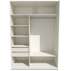 Шкаф-купе 1400 серии SOFT D6+D4+B2+PL2 (2 ящика+1штанга+1 полка) профиль «Капучино» в Набережных Челнах - naberezhnye-chelny.mebel24.online | фото 2