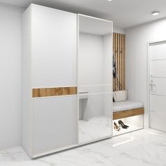 Шкаф-купе 1400 серии SOFT D6+D4+B2+PL2 (2 ящика+1штанга+1 полка) профиль «Капучино» в Набережных Челнах - naberezhnye-chelny.mebel24.online | фото 4
