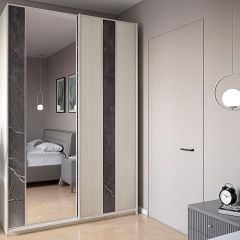Шкаф-купе 1500 серии SILVER S3+S4+B2+PL4 (2 ящика+F обр.штанга) профиль «Серебро» в Набережных Челнах - naberezhnye-chelny.mebel24.online | фото