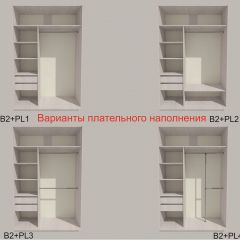 Шкаф-купе 1500 серии SILVER S3+S4+B2+PL4 (2 ящика+F обр.штанга) профиль «Серебро» в Набережных Челнах - naberezhnye-chelny.mebel24.online | фото 6
